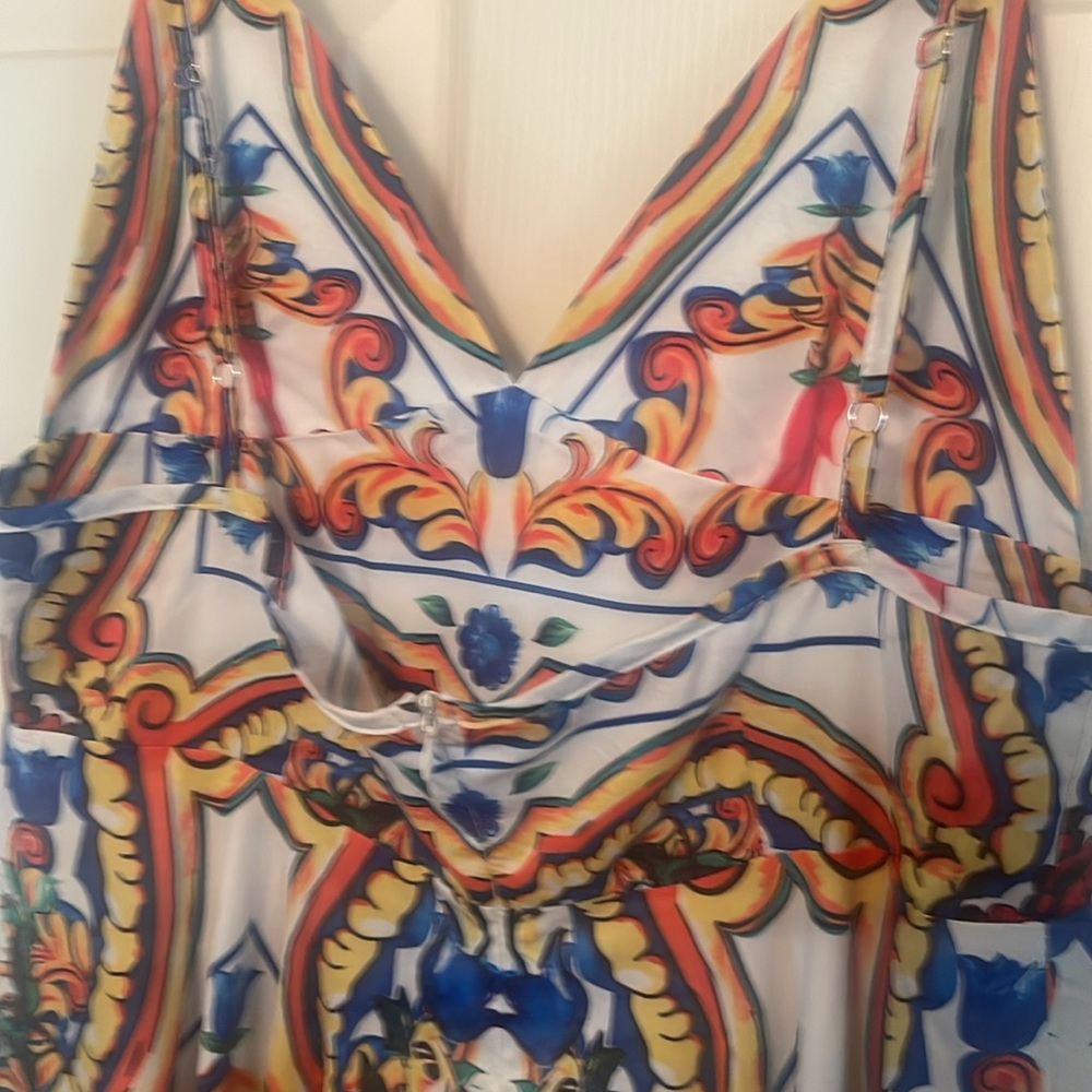 Colorful Patterned Sundress - Picture 2 of 3